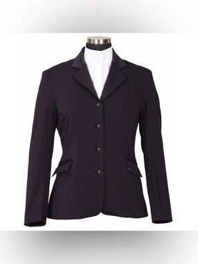 NEW Equine Couture Ladies Raleigh Show Coat Navy Blue Size 12 Equestrian NWT